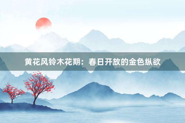黄花风铃木花期：春日开放的金色纵欲